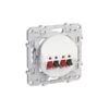 Schneider® Double Prise Haut-parleur Odace - Blanc