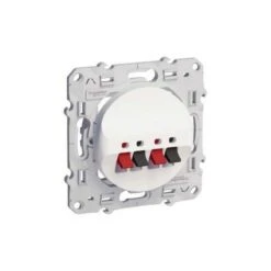 Schneider® Double Prise Haut-parleur Odace - Blanc