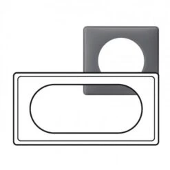 Legrand Plaque 4/5 Modules Céliane Schiste