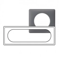 Legrand Plaque 6/8 Modules Céliane Schiste