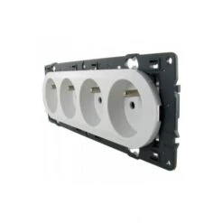 Legrand Prise Quadruple Précâblée à Puits Céliane Blanc