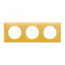 Legrand Plaque 3 Postes Céliane Laiton