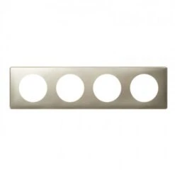 Legrand Plaque 4 Postes Céliane Titane