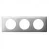 Legrand Plaque 3 Postes Céliane Aluminium