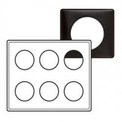 Legrand Plaque 2 X 3 Postes Céliane Carbone