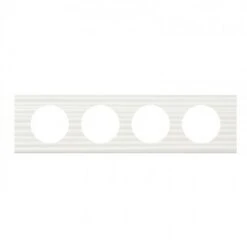 Legrand Plaque 4 Postes Céliane Corian Cannelé