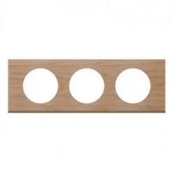 Legrand Plaque 3 Postes Céliane Chêne Blanchi