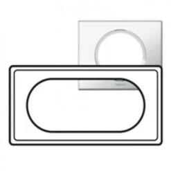 Legrand Plaque 4/5 Modules Céliane Verre Miroir