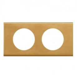 Legrand Plaque 2 Postes Céliane Bronze Doré