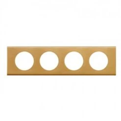 Legrand Plaque 4 Postes Céliane Bronze Doré