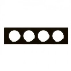 Legrand Plaque 4 Postes Céliane Verre Piano