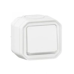Legrand Poussoir Lumineux Voyant étanche Plexo IP55 Saillie - Blanc