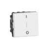 Legrand Interrupteur Bipolaire Avec Borne Pour Repiquage Neutre 16AX 250V~ Mosaic 2 Modules – Blanc