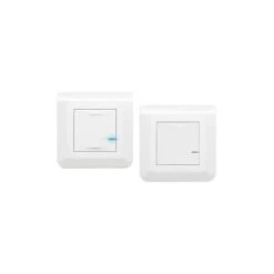 Legrand Prêt-à-poser Créer Un Va-et-vient Sans Tirer De Fil Mosaic 1 Interrupteur Et 1 Commande Sans Fil – Complet Blanc