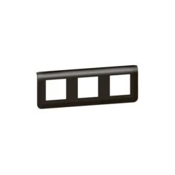 Legrand Plaque De Finition Horizontale Mosaic Pour 3x2 Modules Noir Mat