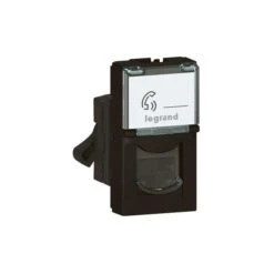 Legrand Prise RJ45 Catégorie6 FTP Mosaic 1 Module – Noir Mat