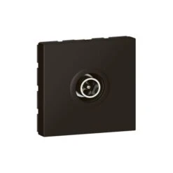 Legrand Prise Télévision Ø9,52mm Mâle Mosaic 2 Modules – Noir Mat