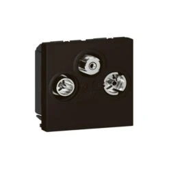 Legrand Prise TV-R-SAT Mosaic FM Et DAB+ 2 Modules – Noir Mat