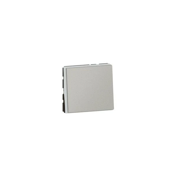 Legrand Poussoir Ou Poussoir Inverseur Mosaic Easy-Led 6A 250V~ 2 Modules - Alu