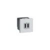 Legrand Double Chargeur USB 2 Modules Mosaic Alu