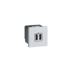 Legrand Double Chargeur USB 2 Modules Mosaic Alu