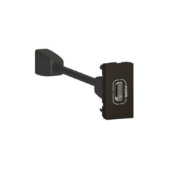 Legrand Prise HDMI TypeA Version 1.4 Préconnectorisée Mosaic 1 Module - Noir Mat