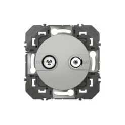 Legrand Prise TV-SAT étoile Blindée Dooxie Finition Alu - Emballage Blister