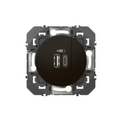 Legrand Double Chargeur USB 1 TypeA + 1 TypeC Dooxie 3A Finition Noir