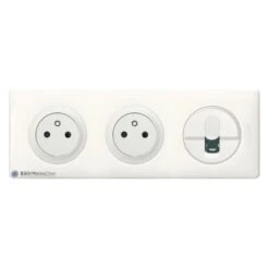 Legrand 2 Prises Surface + RJ45 Céliane Blanc - Plaque Yesterday