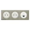 Legrand 2 Prises De Courant + RJ45 Céliane Blanc - Plaque Argile