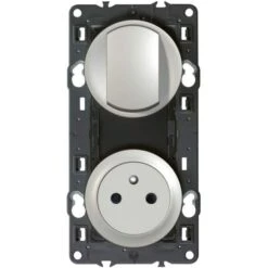 Legrand Va Et Vient + Prise 2P+T Surface Titane