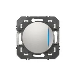 Legrand Poussoir Simple Avec Voyant Lumineux Dooxie 6A 250V~ Finition Alu