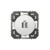 Legrand Double Chargeur USB TypeA Dooxie 2,4A Finition Blanc