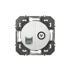 Legrand Prise TV + RJ45 Cat6 STP Compacte Dooxie Finition Blanc