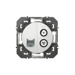 Legrand Prise TV-SAT + RJ45 Cat6 STP Compacte Dooxie Finition Blanc