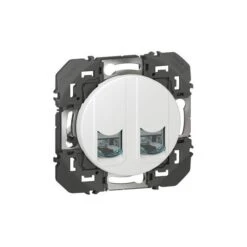 Legrand Double Prise RJ45 Catégorie6 STP Dooxie Finition Blanc