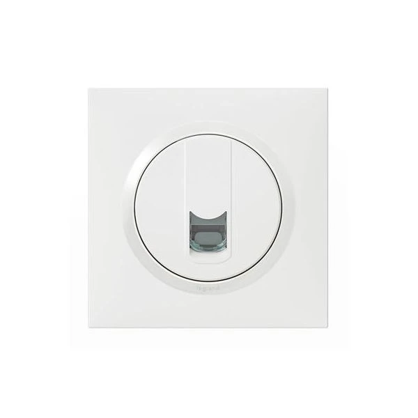 Legrand Prise Blindée RJ45 Catégorie 6 FTP Dooxie One Livré Avec Plaque Carrée Blanche Et Griffes