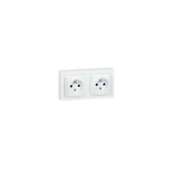 Legrand Prises 2 X 2 Pôles + Terre - Blanc