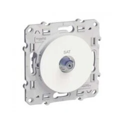 Schneider® Prise SAT Odace - Blanc