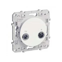Schneider® Prise TV/FM Odace - Blanc