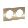 Schneider® Plaque 2 Postes Odace Touch - Bronze Brossé