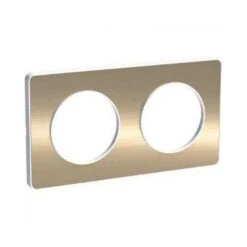 Schneider® Plaque 2 Postes Odace Touch - Bronze Brossé