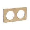 Schneider® Plaque 2 Postes Odace Touch - Bois Naturel