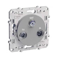 Schneider® Prise TV/FM/SAT 1 Entrée Odace - Alu