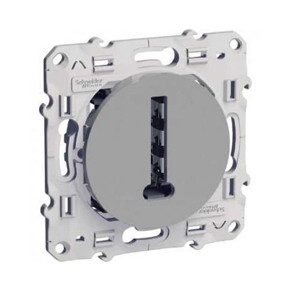 Schneider® Prise Téléphone En T Odace - Alu