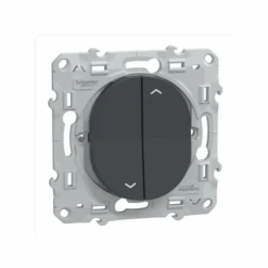 Schneider® Interrupteur 2 Boutons Pour Volet Roulant Ovalis Anthracite