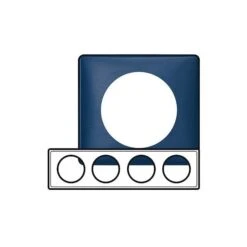 Legrand Plaque 4 Postes Céliane Nuit D'Encre