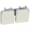 Legrand Prise Double Horizontal Plexo Composable - Blanc