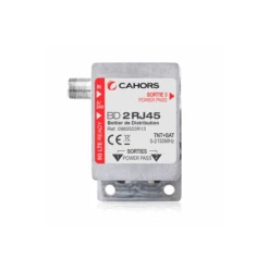 Répartiteur 1 Entrée Coaxiale 2 Sorties RJ45 TV-SAT