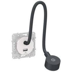 Schneider® Liseuse - Avec Prise USB-A - 2,1A - Blanc Odace